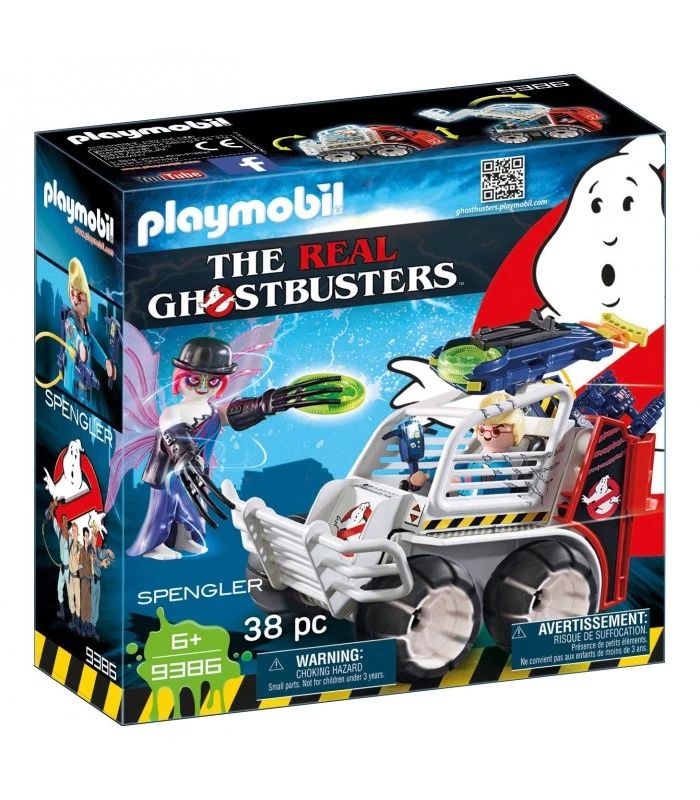 Playmobil 9386 Ghostbusters Spengler Con Veicolo Acchiappafantasmi