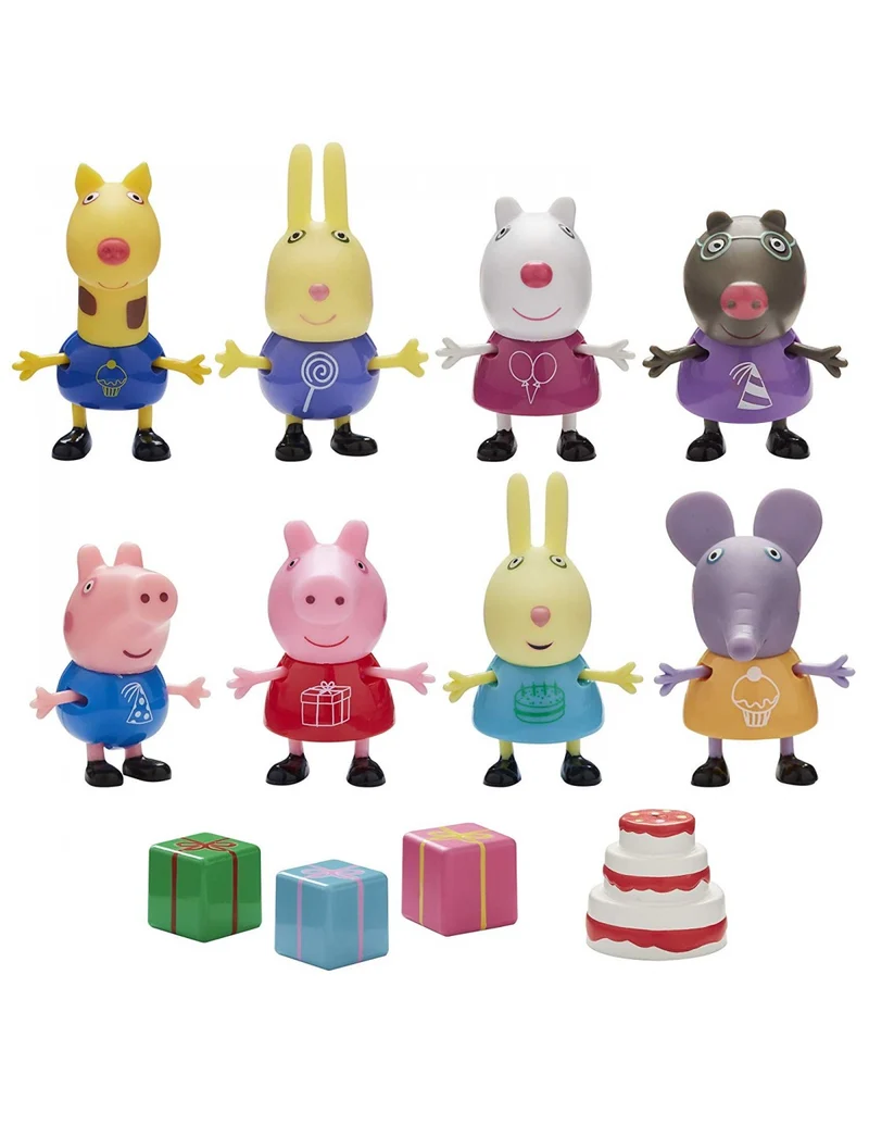 Peppa Pig - Party Pack Con 8 Personaggi