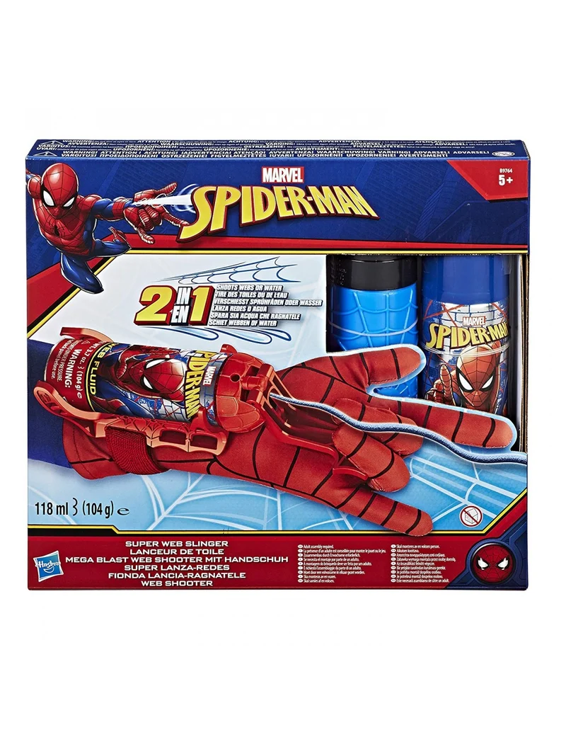 Spider-Man Guanto Spara Ragnatele 2 In 1