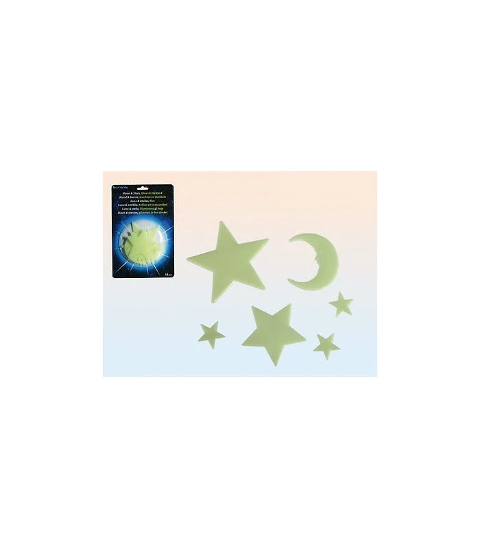 Adesivi A Forma Di Luna E Stelle Fluorescenti