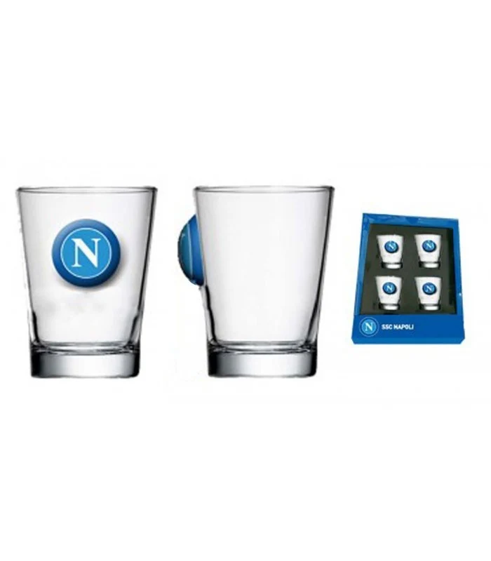 Set 4 Bicchierini Ssc Napoli