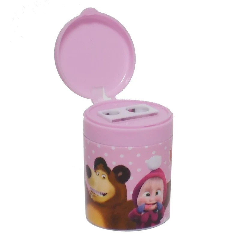 Temperamatite Con Serbatoio Masha E Orso Rosa
