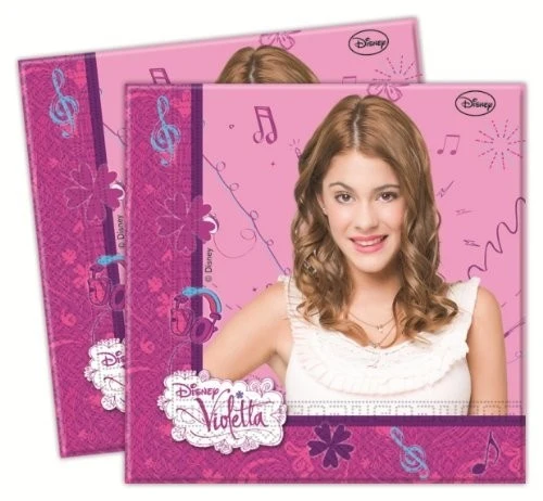Tovaglioli Festa Disney Violetta 33x33cm 20pz Cmg82268 Como Giochi