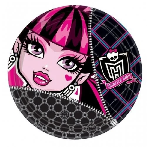 8 Piatti 23 Cm Party Monster High Cmg552245