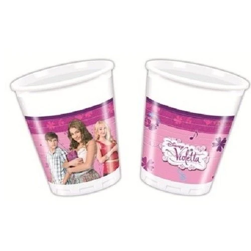 Violetta - Set 8 Bicchieri Di Plastica Cmg82267 Como Giochi
