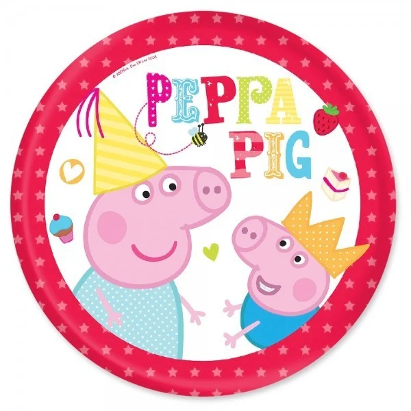 Piattini In Carta Peppa Pig, 23 Cm