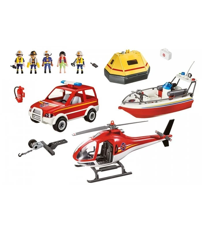 Playmobil 9319 Unita' Di Soccorso Del Vigili Del Fuoco
