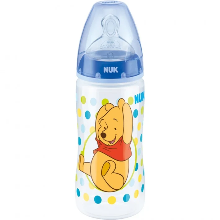 Biberon Nuk Silicone 300ml Winnie The Pooh Blu