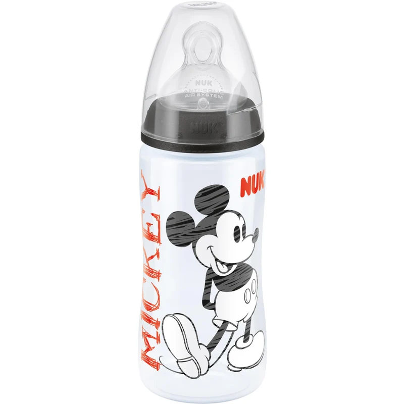 Biberon Nuk Silicone 300ml Mickey Nero