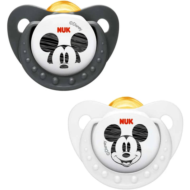 Succhietti Nuk Lattice Mickey 0-6m Nero-Bianco