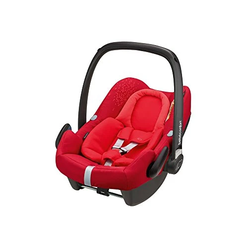 Bébé Confort Ovetto Rock Seggiolino Auto Omologato I- Size E Trasporto Aereo, Gruppo 0+ Per Bambini Da 45-75 Cm, 0-12 Mesi, Cuscino Riduttore Ergonomico, Vivid Red