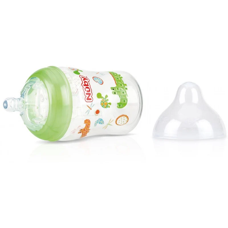 Biberon Nuby Softflex Anticolica Flusso Lento 270ml Verde
