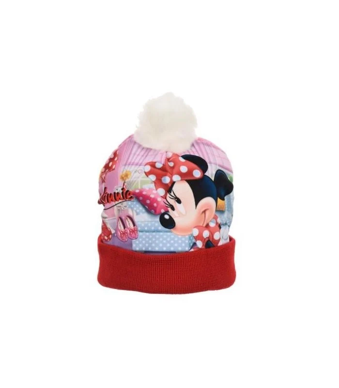 Cappello Invernale Taglia 52 Minnie Rosso