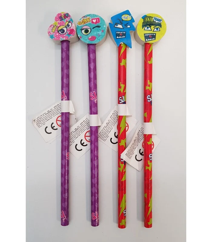 Matita Con Gomma Sj Gang Stationery 2 Modelli