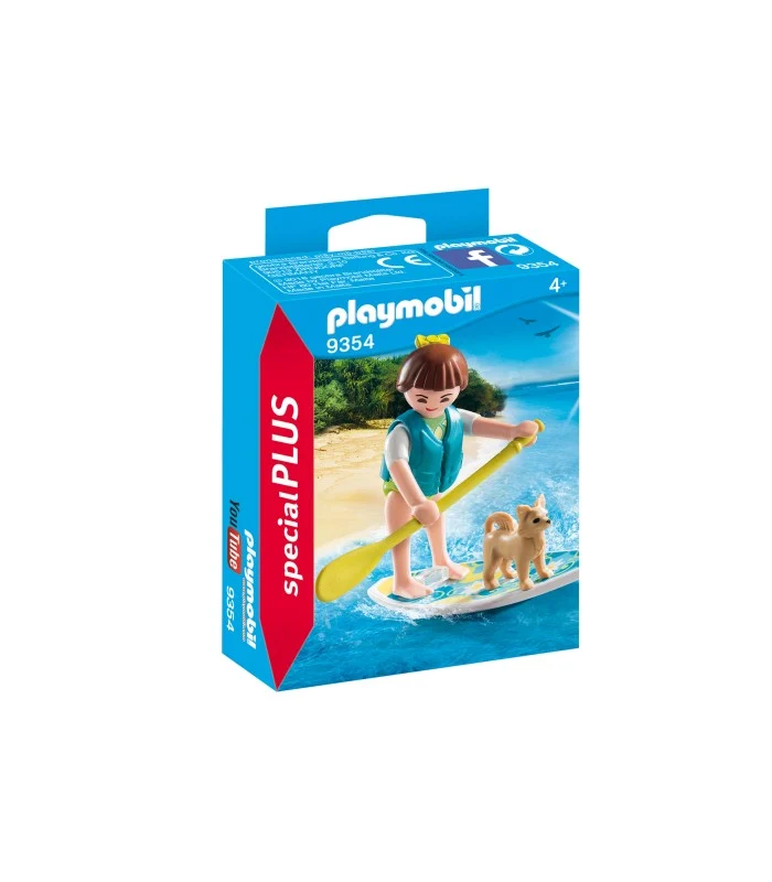 Playmobil 9354 Ragazza Con Stand Up Paddling