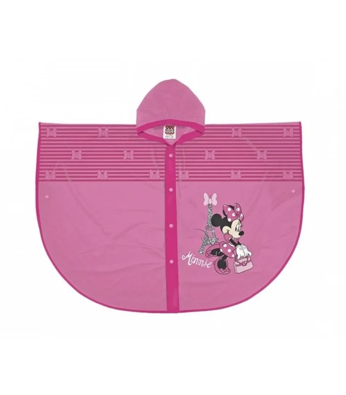 Poncho Pioggia Taglia 5-7 Anni Minnie Rosa