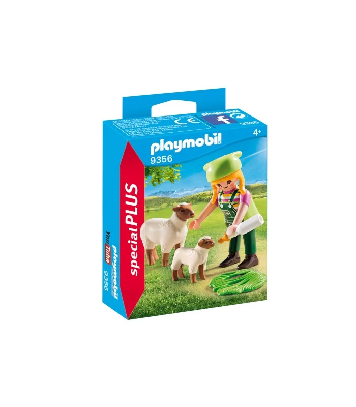 Playmobil 9356 Ragazza Con Pecora E Agnellino
