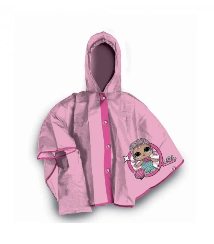 Lol Surprise - 4-5 Anni Impermeabile Poncho Mantellina Per La Pioggia