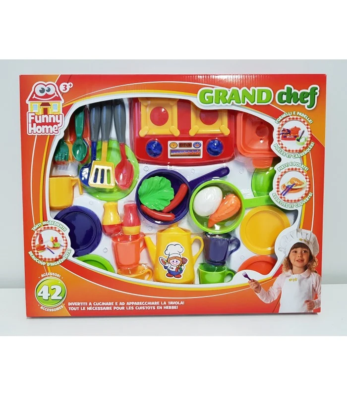 Funny Home Cucina Con Fornello E 42 Accessori