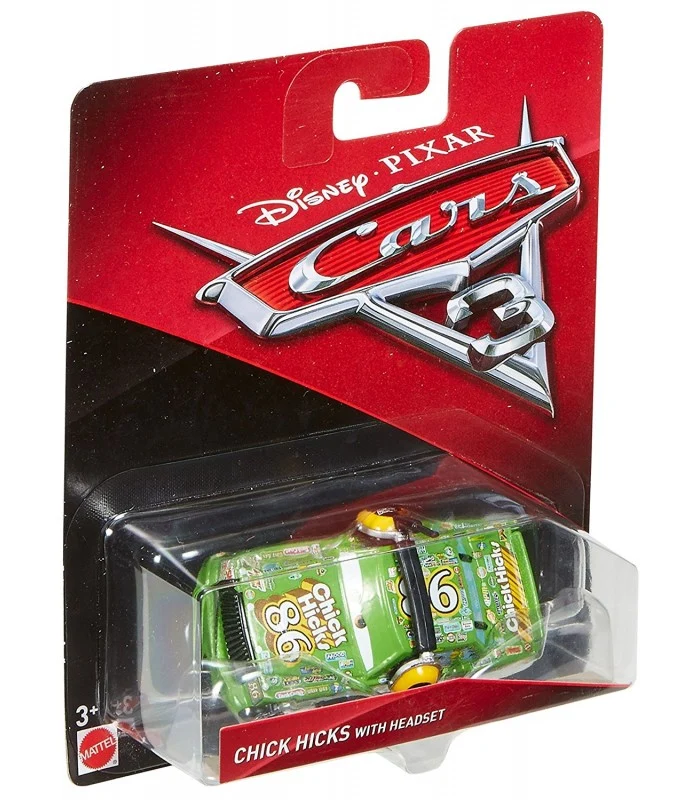 Veicolo Cars 3 Personaggio Chick Hicks Con Cuffie