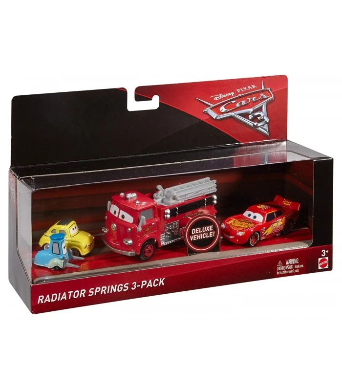 Cars 3 Cofezione 3 Personaggi Radiator Springs Red Saetta Mcqueen Luigi E Guido)