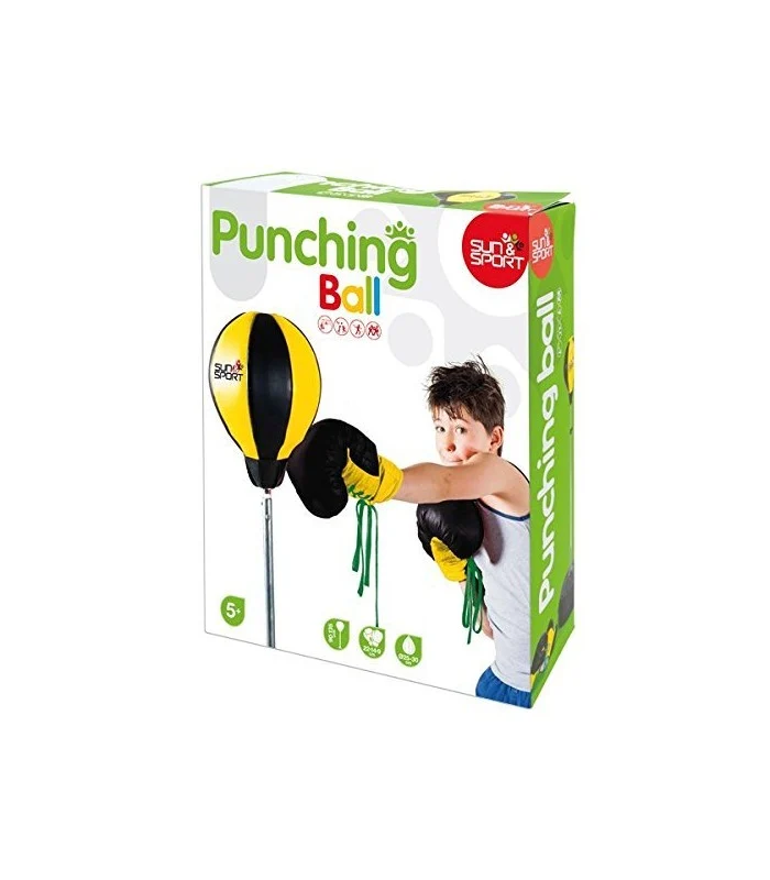 Punching Ball Con Pedana E Guantoni