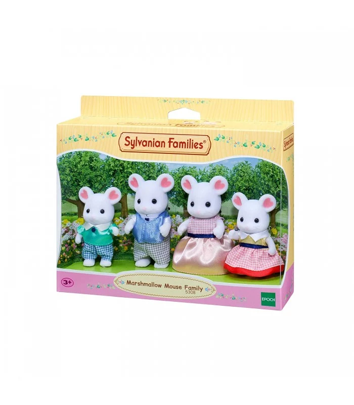 Sylvanian Families Famiglia Topolini Bianchi Marshmallow