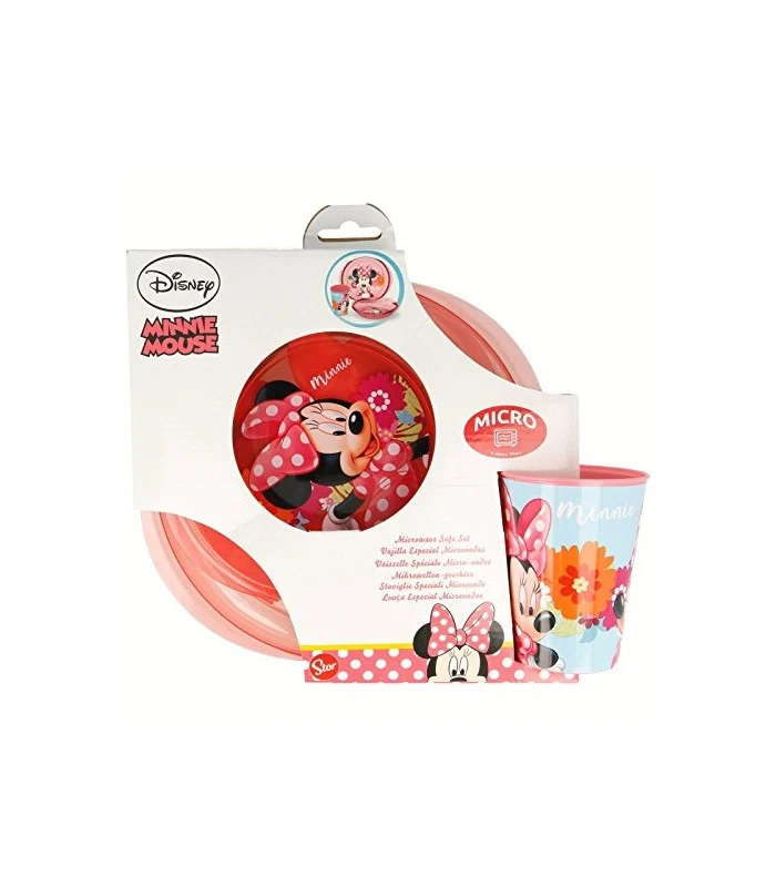 Set Pappa In Pvc 3 Pezzi Minnie Per Microonde
