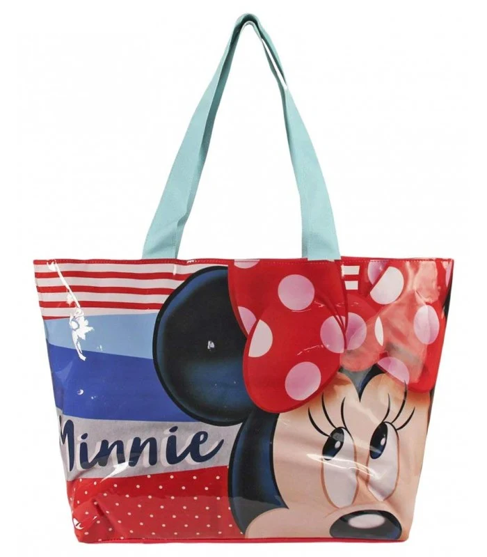 Borsa Da Spiaggia Minnie Rossa