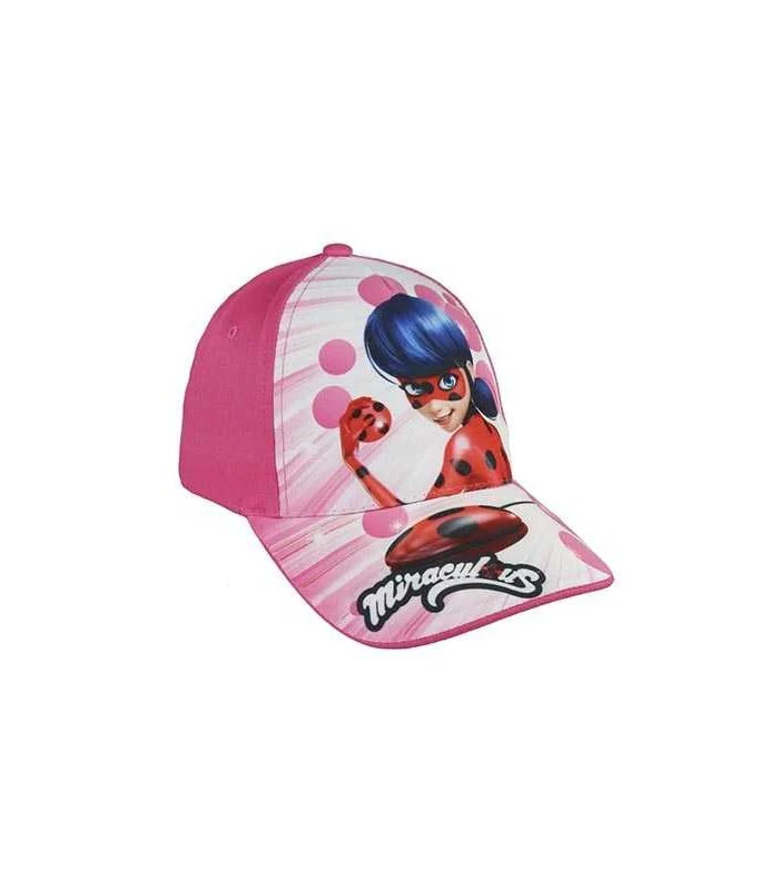Miraculous Cappello Ladybug Con Visiera Rosa/Bianco