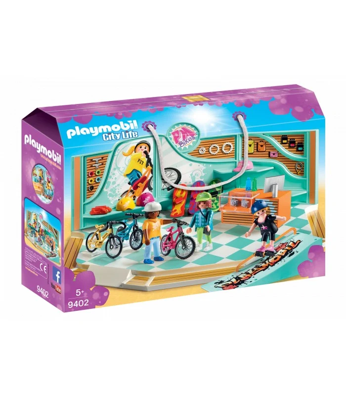 Playmobil 9402 Negozio Di Skate E Biciclette