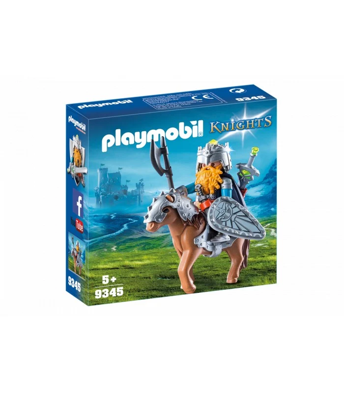 Playmobil 9345 Guerriero Con Cavallo Corazzato