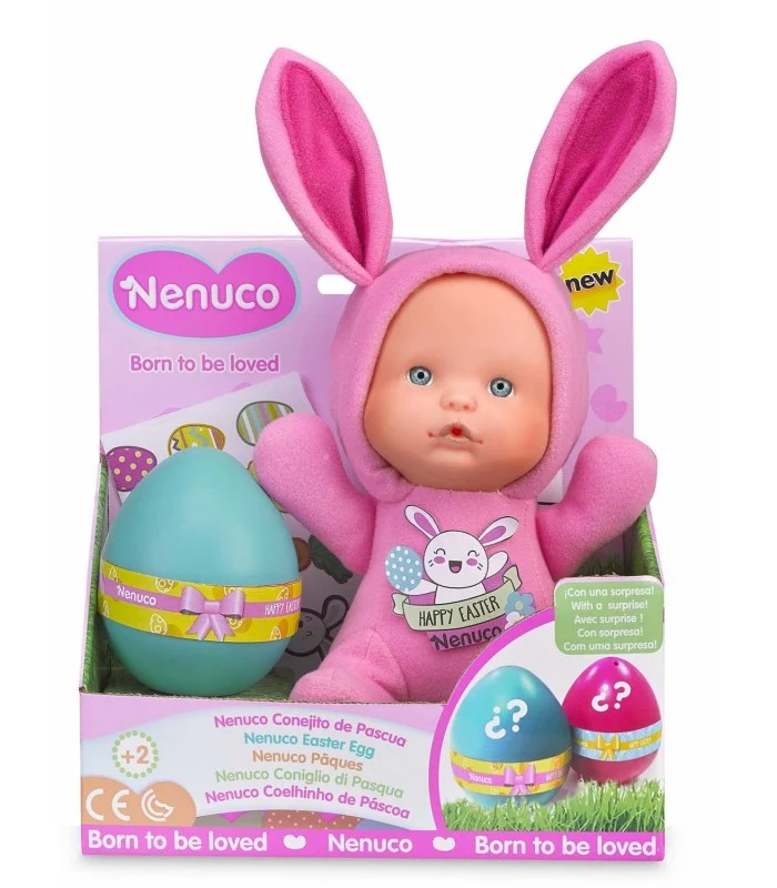 Nenuco Coniglio Di Pasqua Rosa Con Uovo Sorpresa