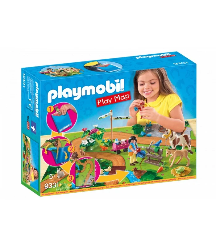 Playmobil 9331 Play Map Passeggiata A Cavallo