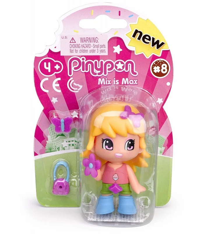Piny Pon Personaggio Base Serie 8 Con Capelli Biondi