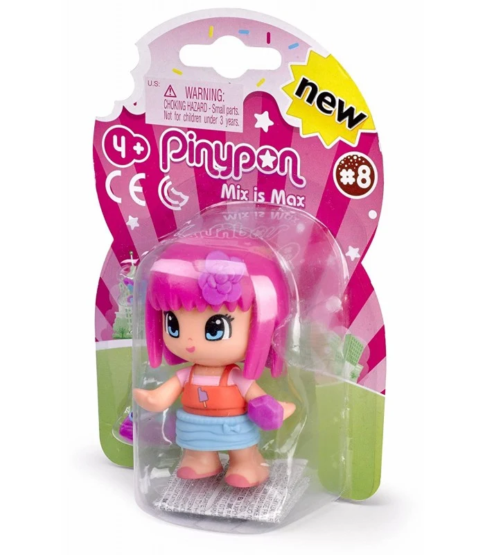 Piny Pon Personaggio Base Serie 8 Con Capelli Lilla