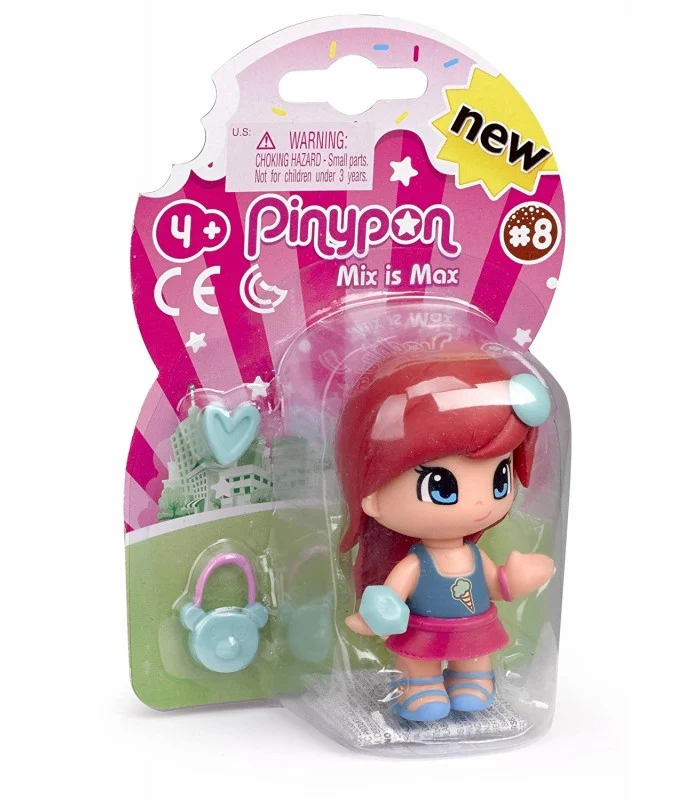 Piny Pon Personaggio Base Serie 8 Con Capelli Rossi