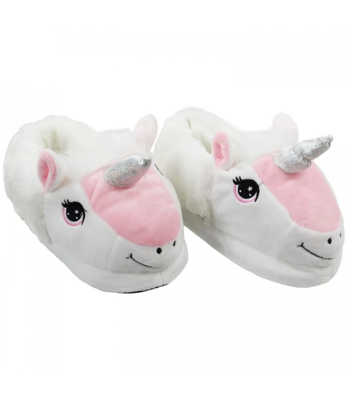Pantofole 33-34 Soft Unicorno Bianco
