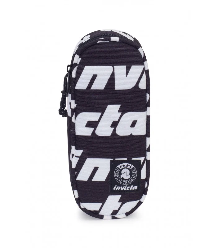 Astuccio Ovale Invicta Lip Bag Lettering Nero