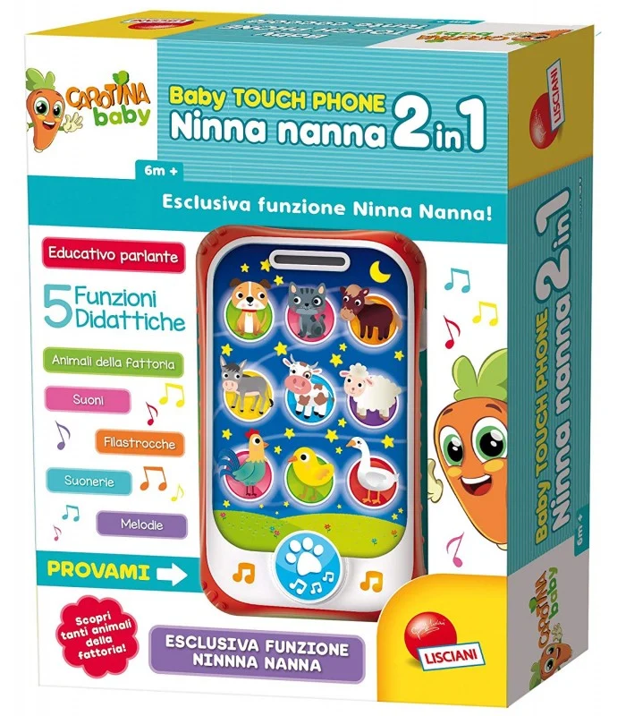 Carotina Baby Touchphone Ninna Nanna 2 In 1