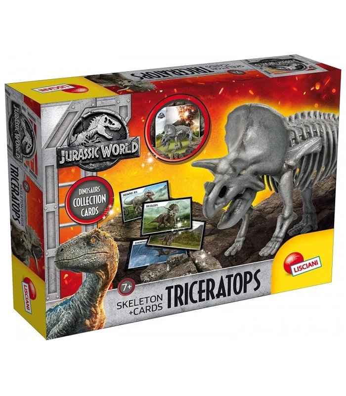 Jurassic World Triceratops Skeleton Con Cards