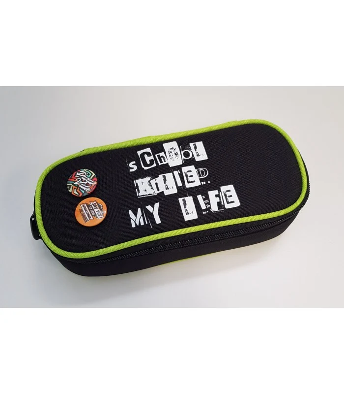 Astuccio Ovale Killed Colourbook Verde E Nero