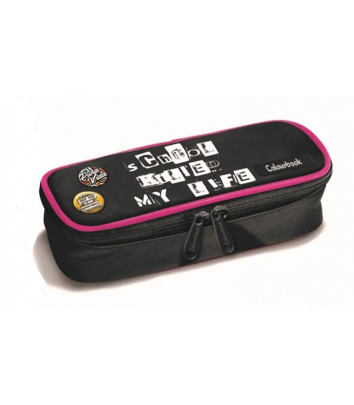 Astuccio Ovale Killed Colourbook Fuxia E Nero