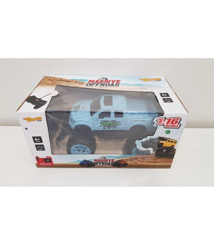 Auto Radiocomandata Monster Off Road Celeste Scala 1:16