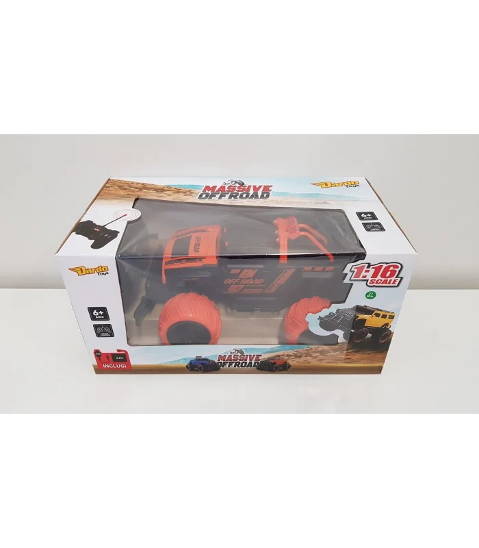 Auto Radiocomandata Monster Off Road Arancione Scala 1:16