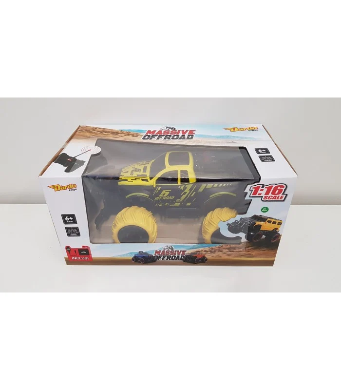 Auto Radiocomandata Monster Off Road Giallo Scala 1:16
