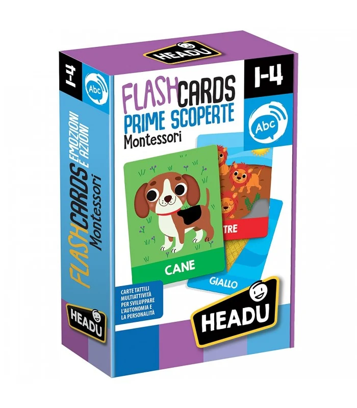 Prime Scoperte Flash Cards Tattili Montessori