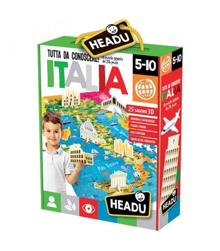 Italia Tutta Da Conoscere Puzzle Gigante Con 216 Pezzi