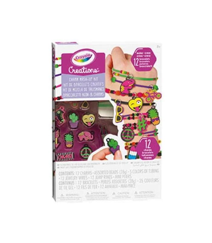 Set Braccialetti Neon E Charms