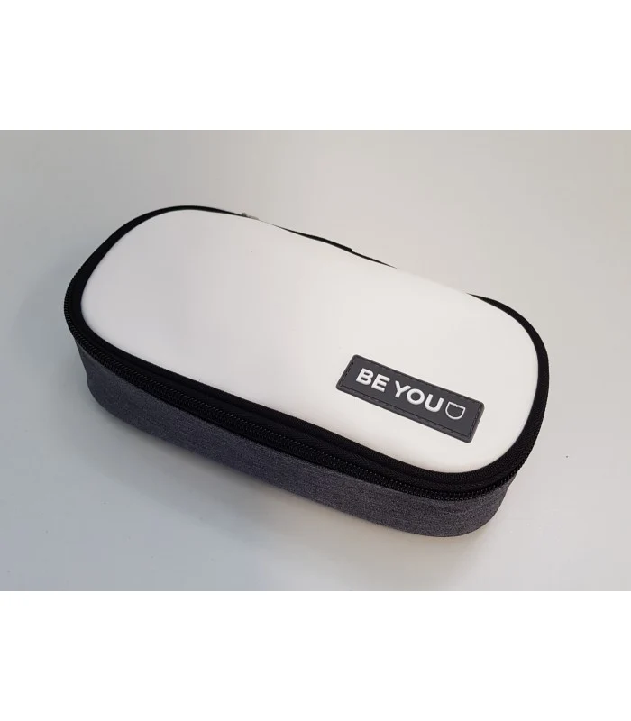 Astuccio Ovale Be You Bianco E Grigio Chiaro